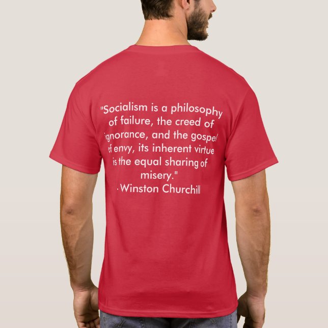 Anti-socialist t-shirt (Back)