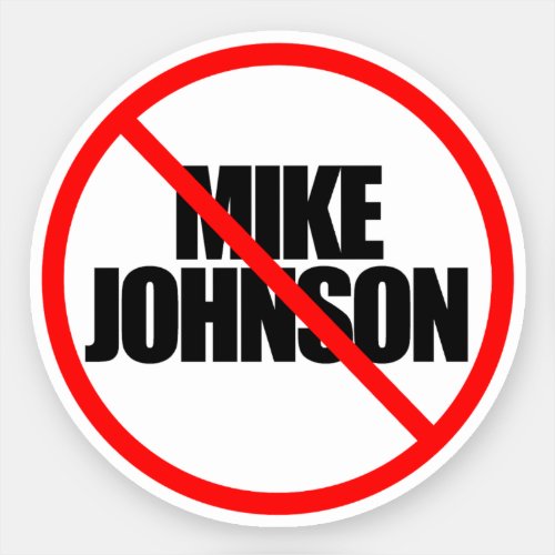 Anti Speaker Johnson Sticker