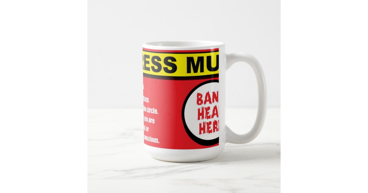 Anti Stress Kit Bang Head Here Mug