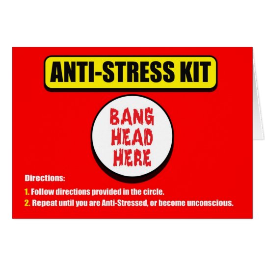 Anti Stress Kit Greeting Card | Zazzle.com