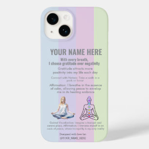 ANTI-Stress YOGA CHAKRA PEACE GRATITUDE Case-Mate iPhone 14 Case