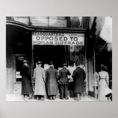Anti Suffrage Headquarters Poster