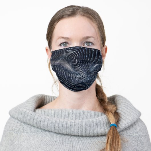 Anti-Surveillance Camouflage #1 Adult Cloth Face Mask (Worn)
