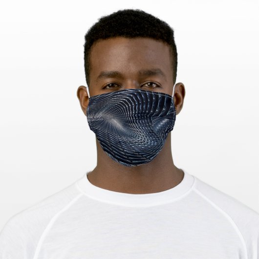 Anti-Surveillance Camouflage #1 Adult Cloth Face Mask (Worn)