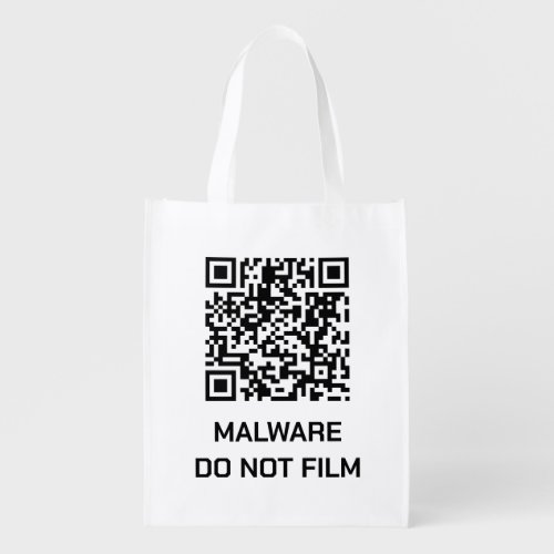 Anti_Surveillance Shield _ Malware Warning  Grocery Bag