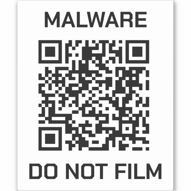 Anti-Surveillance Shield Sticker - Malware Warning (Front)