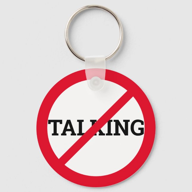 Anti Talking Keychain (Front)