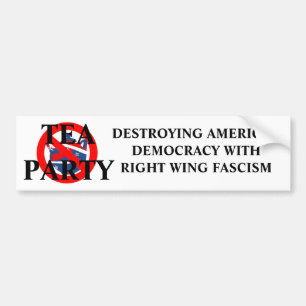 ANTI-TEA PARTY BUMPER STICKER