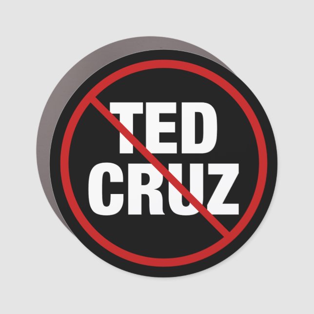 Anti Ted Cruz Texas Democrat Political Car Magnet (Front)