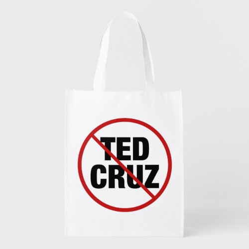 Anti Ted Cruz Texas Democrat Political Grocery Bag