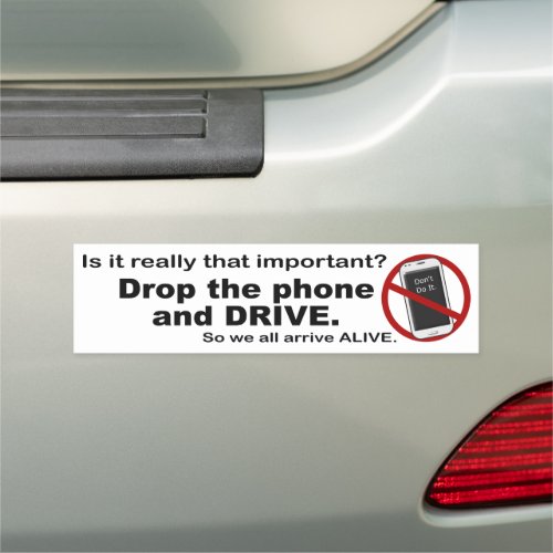 Anti Texting And Driving Car Magnet