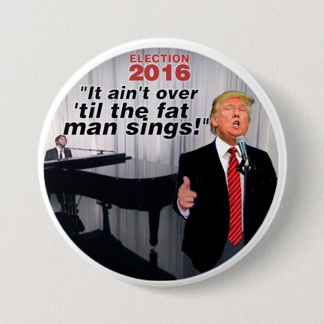 Anti-Trump 2016 Election Pinback Button (Front)