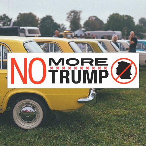 Anti Trump 2024 elections NO More Trump Car Magnet