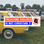 Anti Trump 2024 Elections Preaching Not Christian Car Magnet at Zazzle