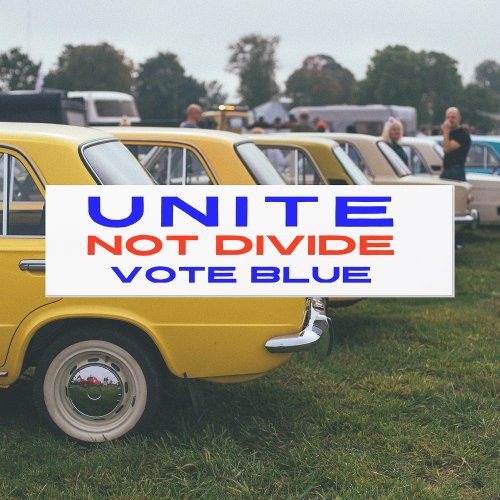 Anti Trump 2024 elections Unite Vote Blue Car Magnet