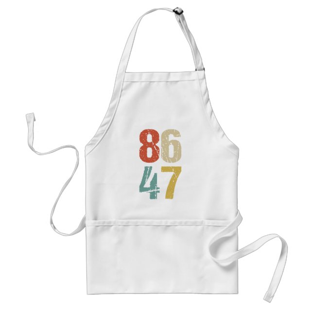 Anti-Trump - 86 47 I Adult Apron (Front)