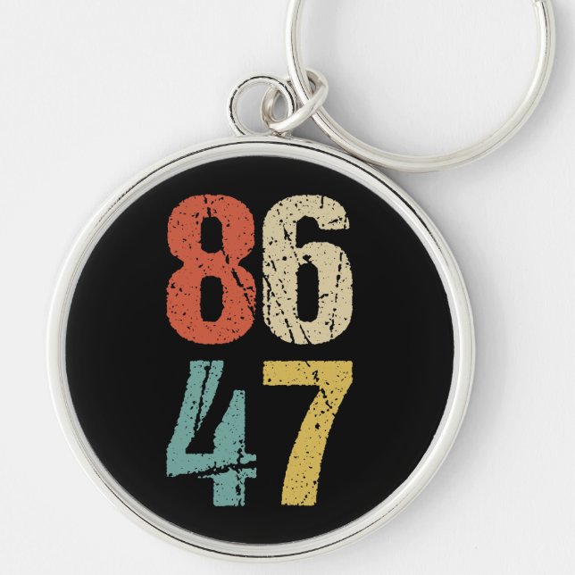 Anti-Trump - 86 47 I Keychain (Front)