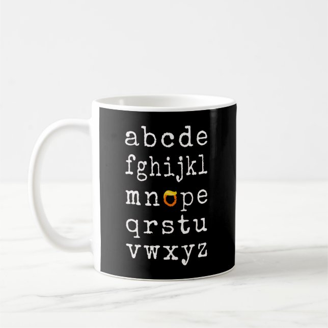 Anti-Trump Alphabet - Nope V Coffee Mug (Left)