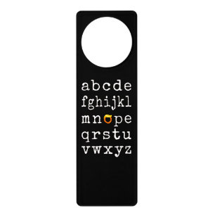 Anti-Trump Alphabet - Nope V Door Hanger