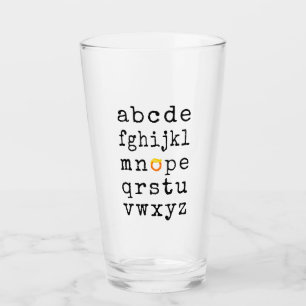 Anti-Trump Alphabet - Nope V Glass