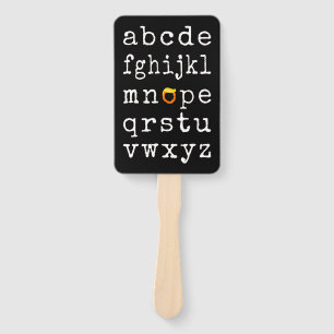 Anti-Trump Alphabet - Nope V Hand Fan