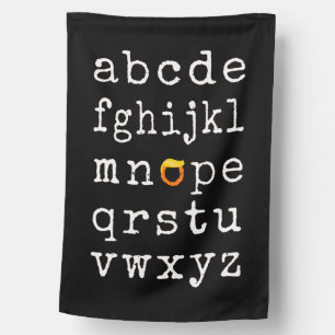 Anti-Trump Alphabet - Nope V House Flag
