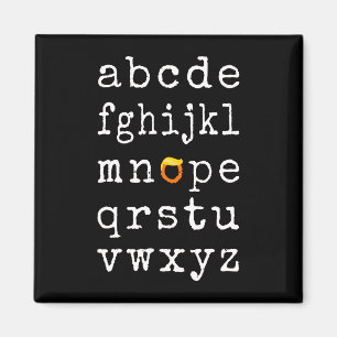 Anti-Trump Alphabet - Nope V Magnet