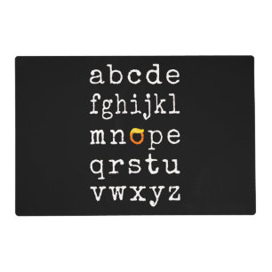 Anti-Trump Alphabet - Nope V Placemat