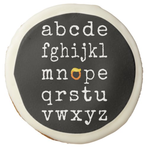 Anti_Trump Alphabet _ Nope V Sugar Cookie