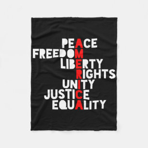 Anti-trump America Meaning Fleece Blanket