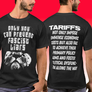 Anti-Trump Anti-Capitalist Political Front-Back T-Shirt