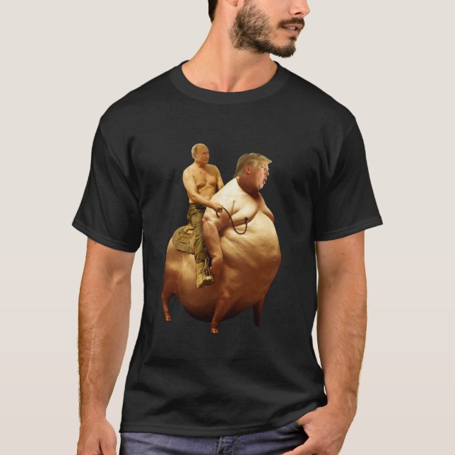 Anti-Trump Anti-Putin Politics T-Shirt (Front)