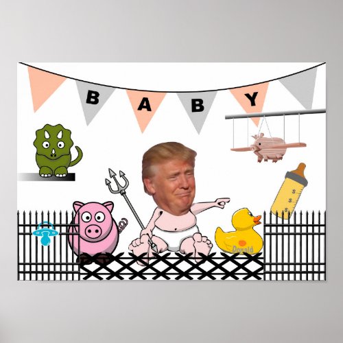 Anti Trump  Baby Poster