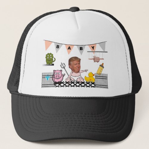 Anti Trump  Baby Trucker Hat