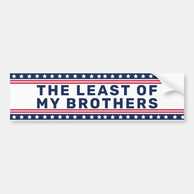 Anti Trump Bible Jesus Quote  Bumper Sticker (Front)