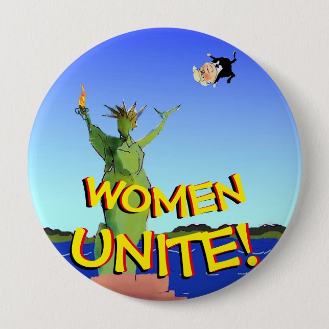 Anti Trump Biden Women Unite Vote Democrat 2020 Button (Front)