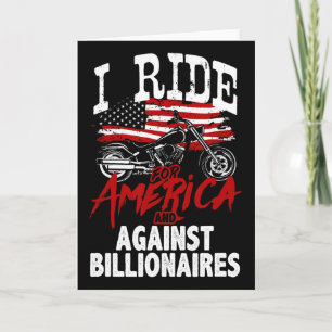 Anti Trump Biker Pro-democracy Resist Against Bill Card