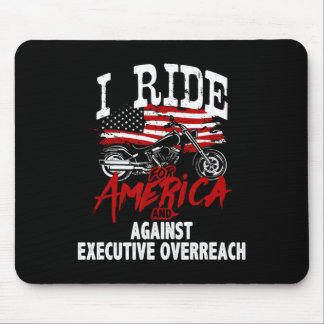 Anti Trump Biker Resist Against Executive Overreac Mouse Pad