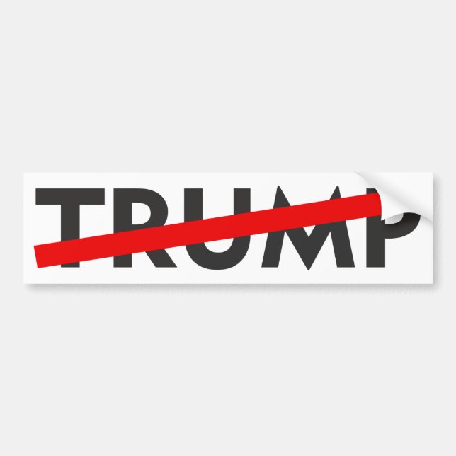 Anti Trump Bumper Sticker (Front)