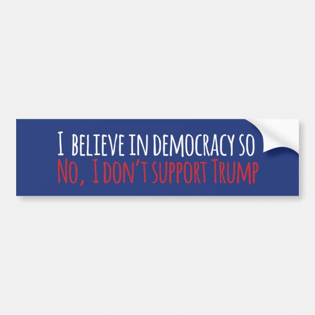 Anti-Trump Bumper Sticker (Front)