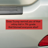 Anti Trump Bumper Sticker | Zazzle