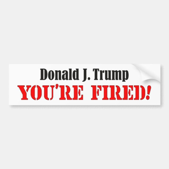 Anti-Trump Bumper Sticker | Zazzle.com