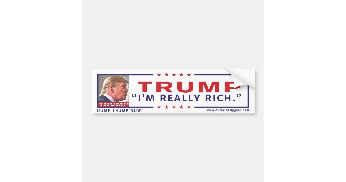 Anti Trump Bumper Sticker