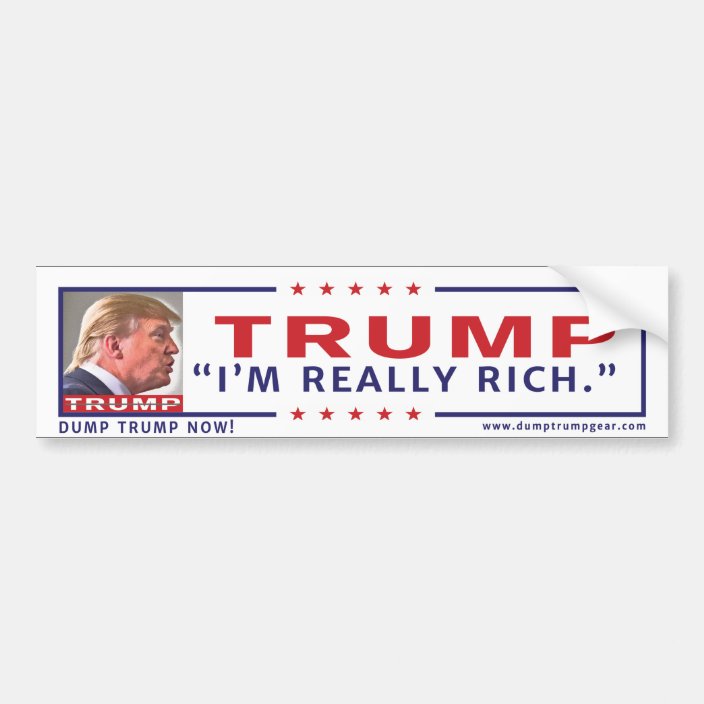 Anti-Trump Bumper Sticker | Zazzle.com