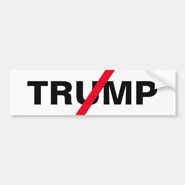 Anti Trump Bumper Sticker (Front)