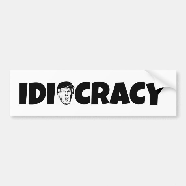 Anti-Trump bumpersticker Bumper Sticker (Front)