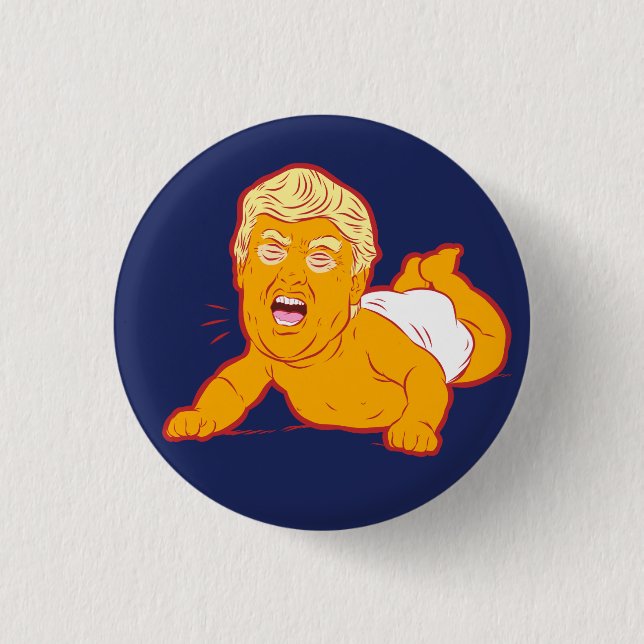 Anti-Trump Button: TURMP CRY-BABY Button (Front)