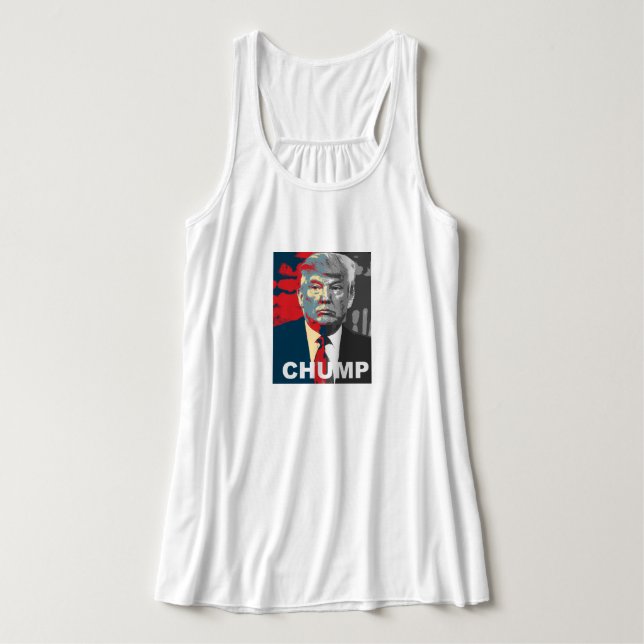 Anti Trump Campaign | Chump Muscle Tank Top (Design Front)