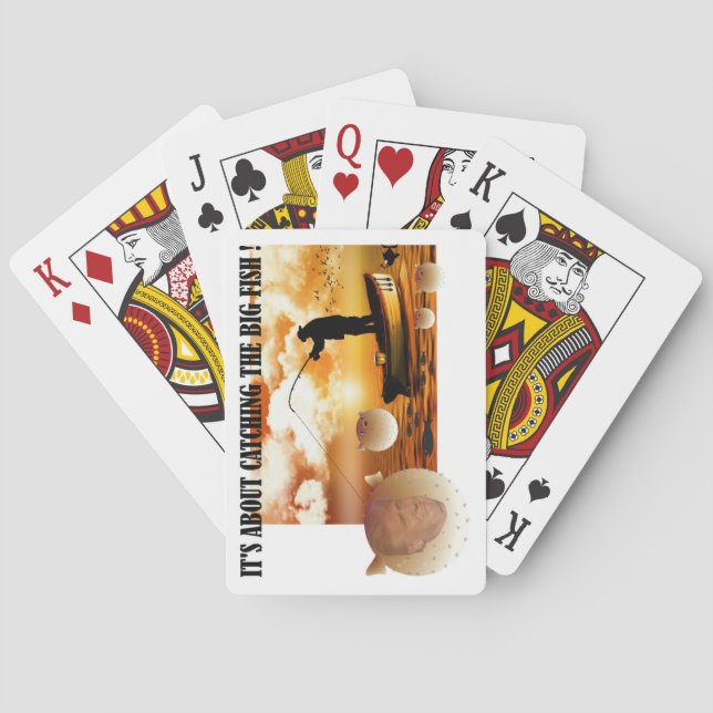 Anti Trump / Catching the big fish !, Poker Cards (Back)