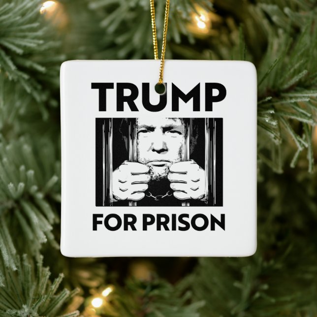 Anti-Trump Ceramic Ornament (Tree)